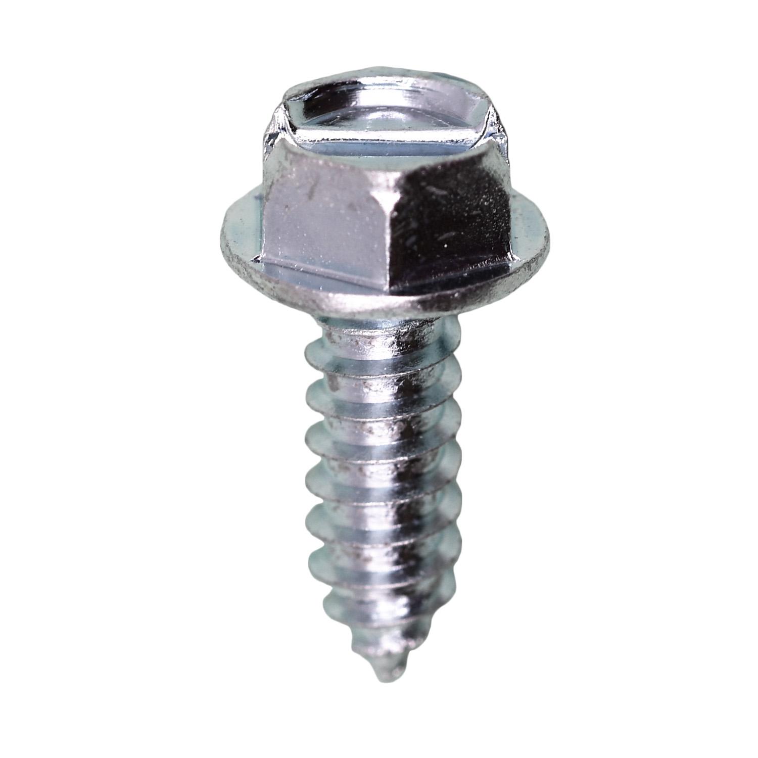 bulk 14 x 3/4" slotted hex washer head license plate screw