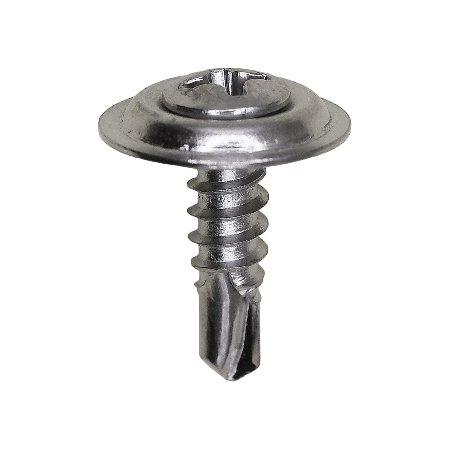 #8 X 5/8 OP SEMS W/FIN WASHER - Steel