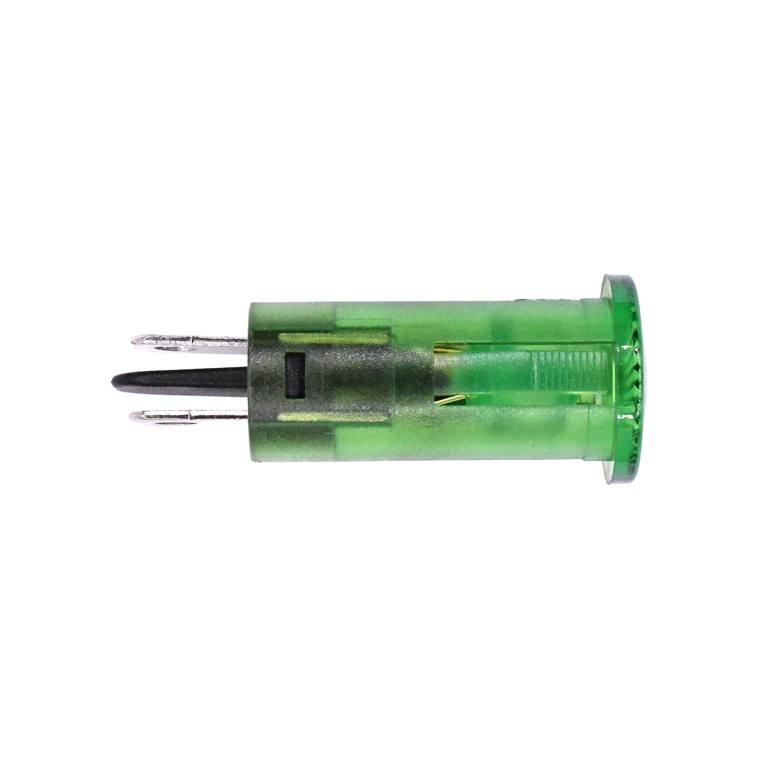 led indicator light with green lens