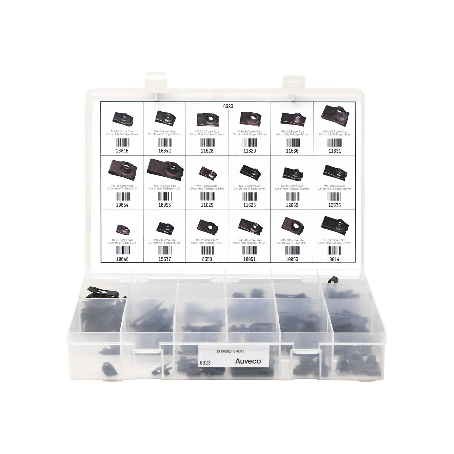 extruded u-nuts assortment